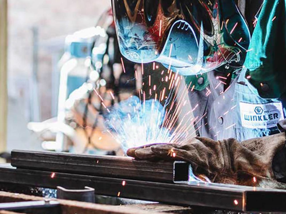 Schweißen von Stahl und Metall